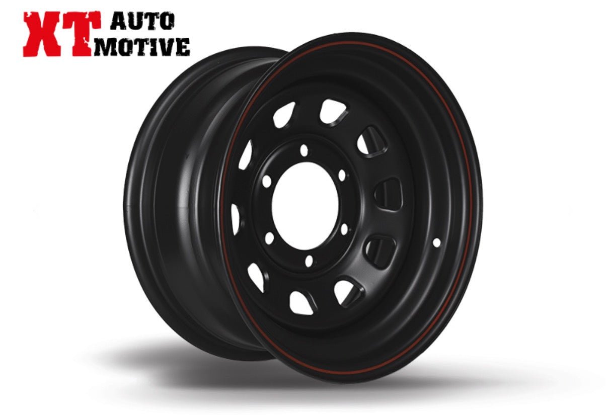 CERCHIO 15x7 ET - 12 DAYTONA NERO PER ISUZU - Autoricambi4x4