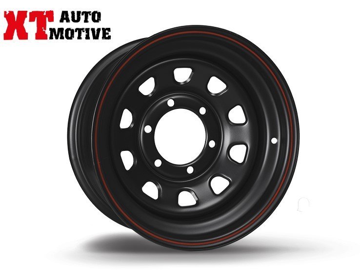 CERCHIO 15x7 ET - 12 DAYTONA NERO PER NISSAN - Autoricambi4x4