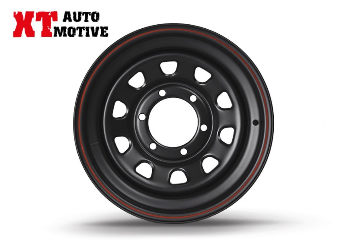 CERCHIO 15x7 ET - 12 DAYTONA NERO PER OPEL - Autoricambi4x4