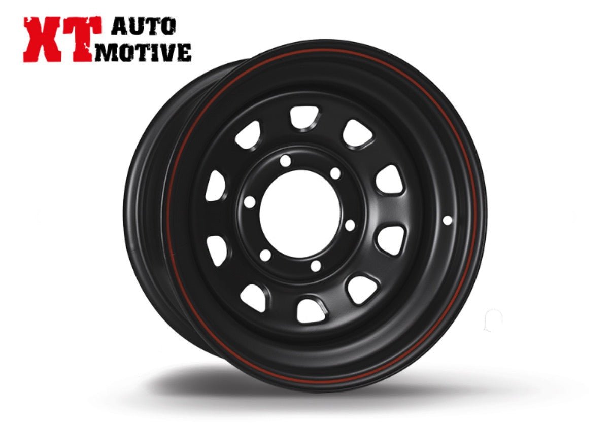 CERCHIO 15x7 ET - 12 DAYTONA NERO PER OPEL - Autoricambi4x4