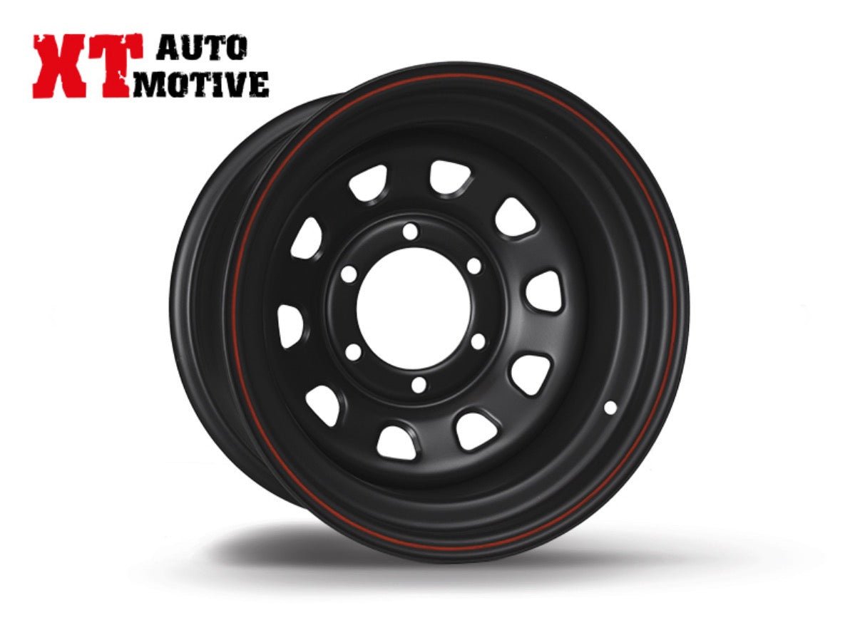 CERCHIO 15x7 ET - 12 DAYTONA NERO PER TOYOTA - Autoricambi4x4