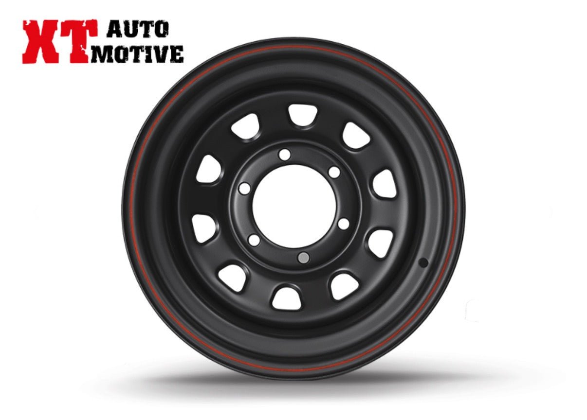 CERCHIO 15x7 ET - 12 DAYTONA NERO PER TOYOTA - Autoricambi4x4