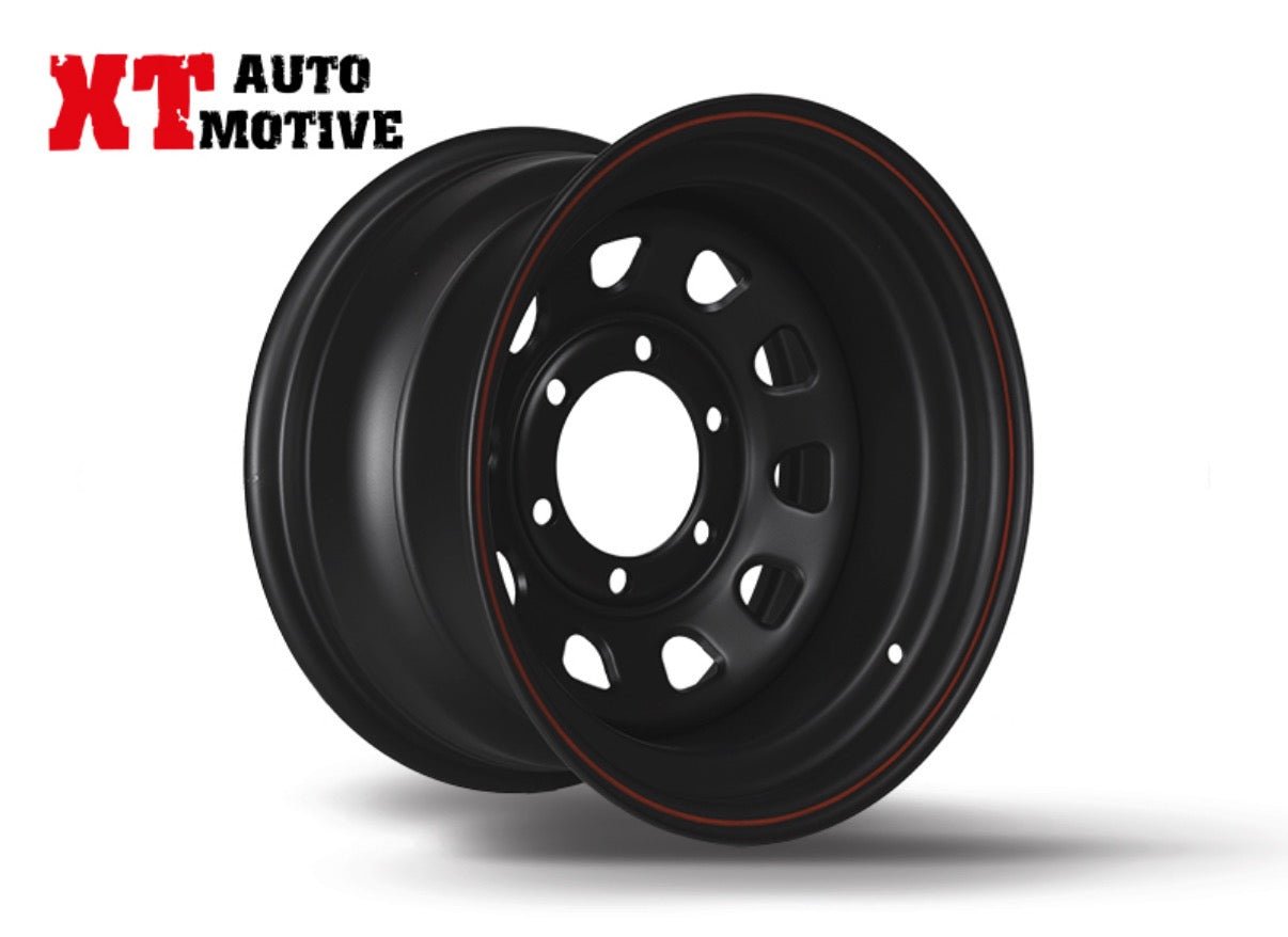 CERCHIO 15x7 ET - 12 DAYTONA NERO PER TOYOTA - Autoricambi4x4