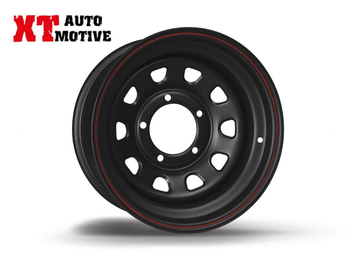 CERCHIO 15x7 ET - 20 DAYTONA NERO PER DAIHATSU - Autoricambi4x4