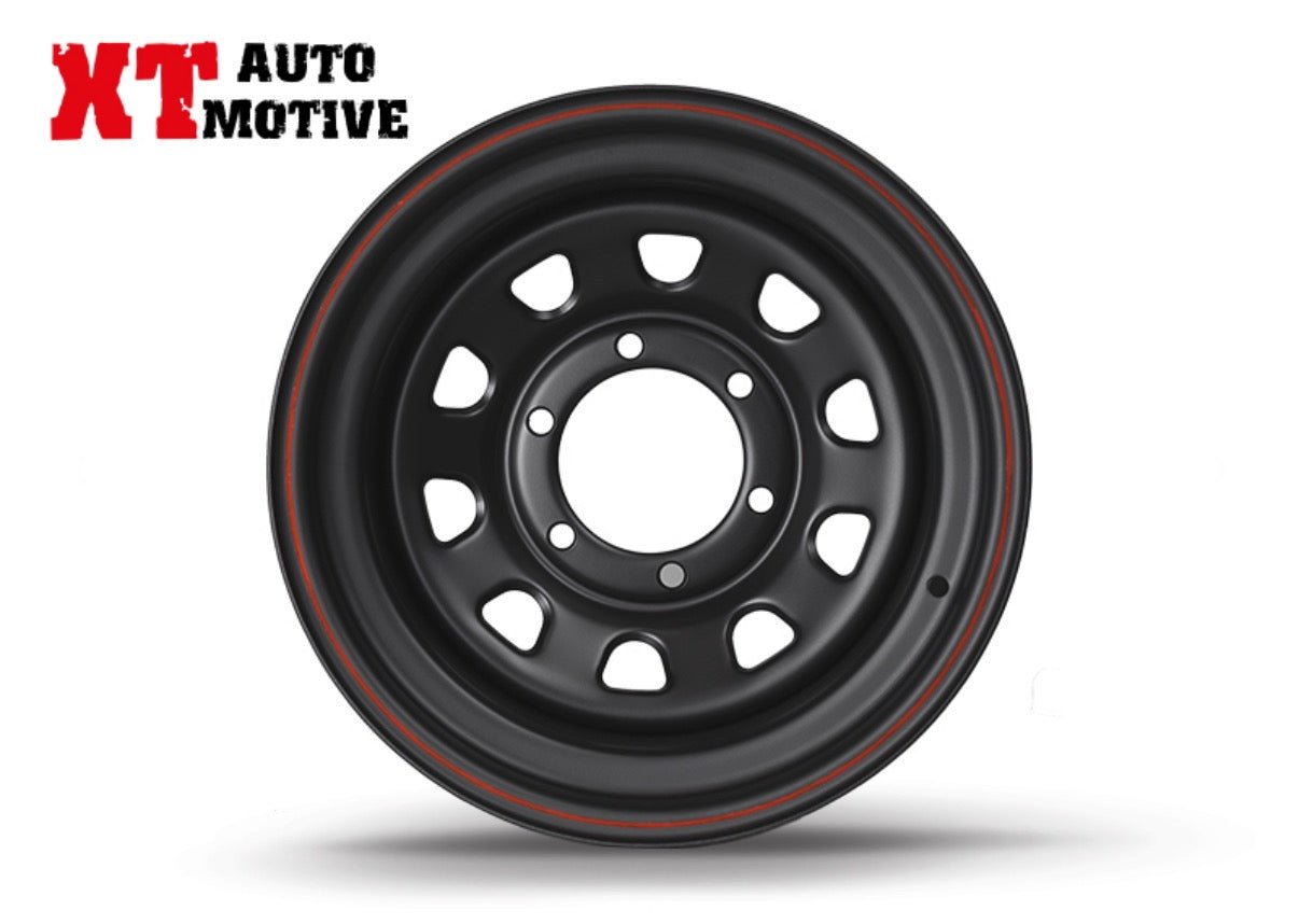 CERCHIO 15x8 ET - 30 DAYTONA NERO PER HYUNDAI - Autoricambi4x4