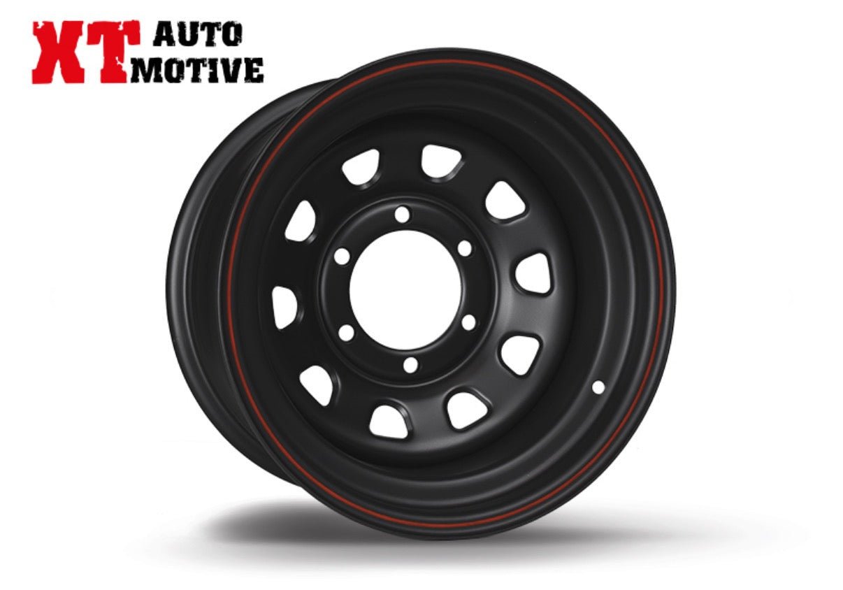 CERCHIO 15x8 ET - 30 DAYTONA NERO PER ISUZU - Autoricambi4x4