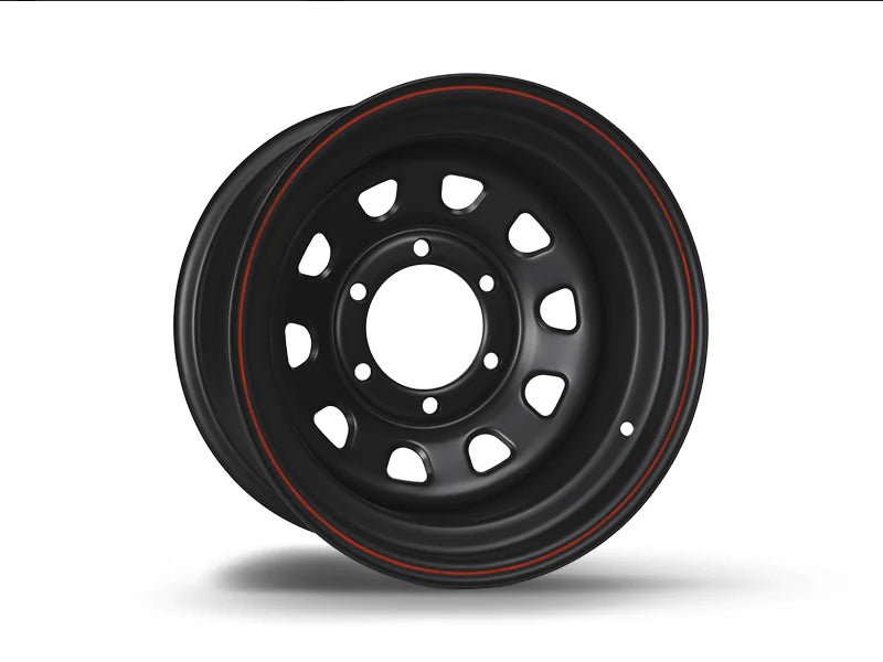 CERCHIO 15x8 ET - 30 DAYTONA NERO PER NISSAN - Autoricambi4x4