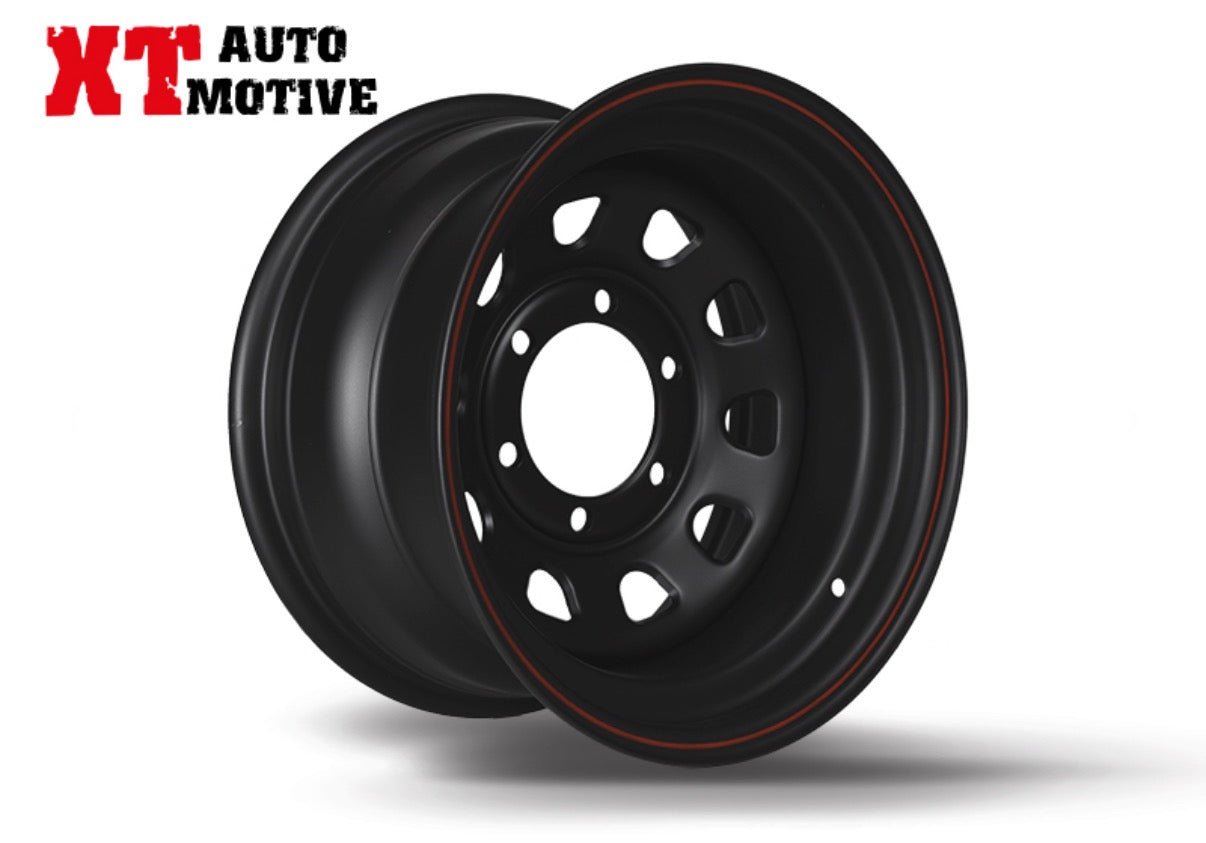 Cerchio 15X8 ET -30 Daytona nero per Opel - Autoricambi4x4 - vista 3