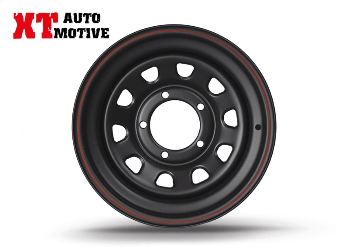 CERCHIO 15x8 ET - 30 DAYTONA NERO PER SUZUKI - Autoricambi4x4