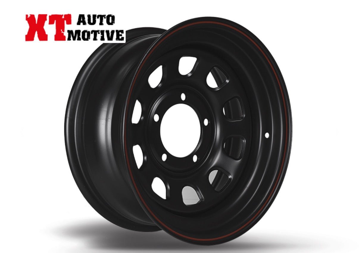 CERCHIO 16x7 ET - 12 DAYTONA NERO PER DAIHATSU - Autoricambi4x4