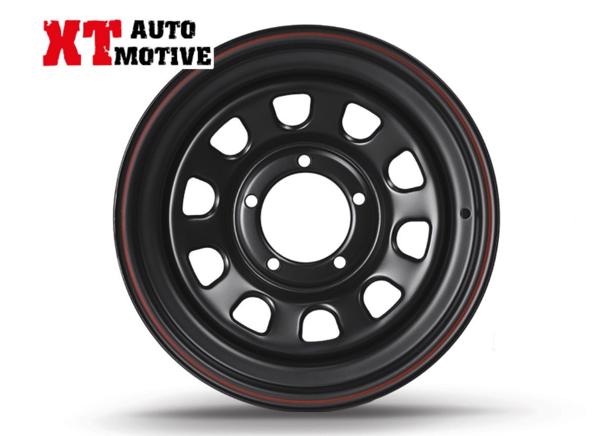 CERCHIO 16x7 ET - 12 DAYTONA NERO PER DAIHATSU - Autoricambi4x4