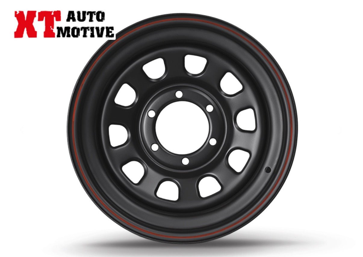 CERCHIO 16x7 ET - 25 DAYTONA NERO PER HYUNDAI - Autoricambi4x4