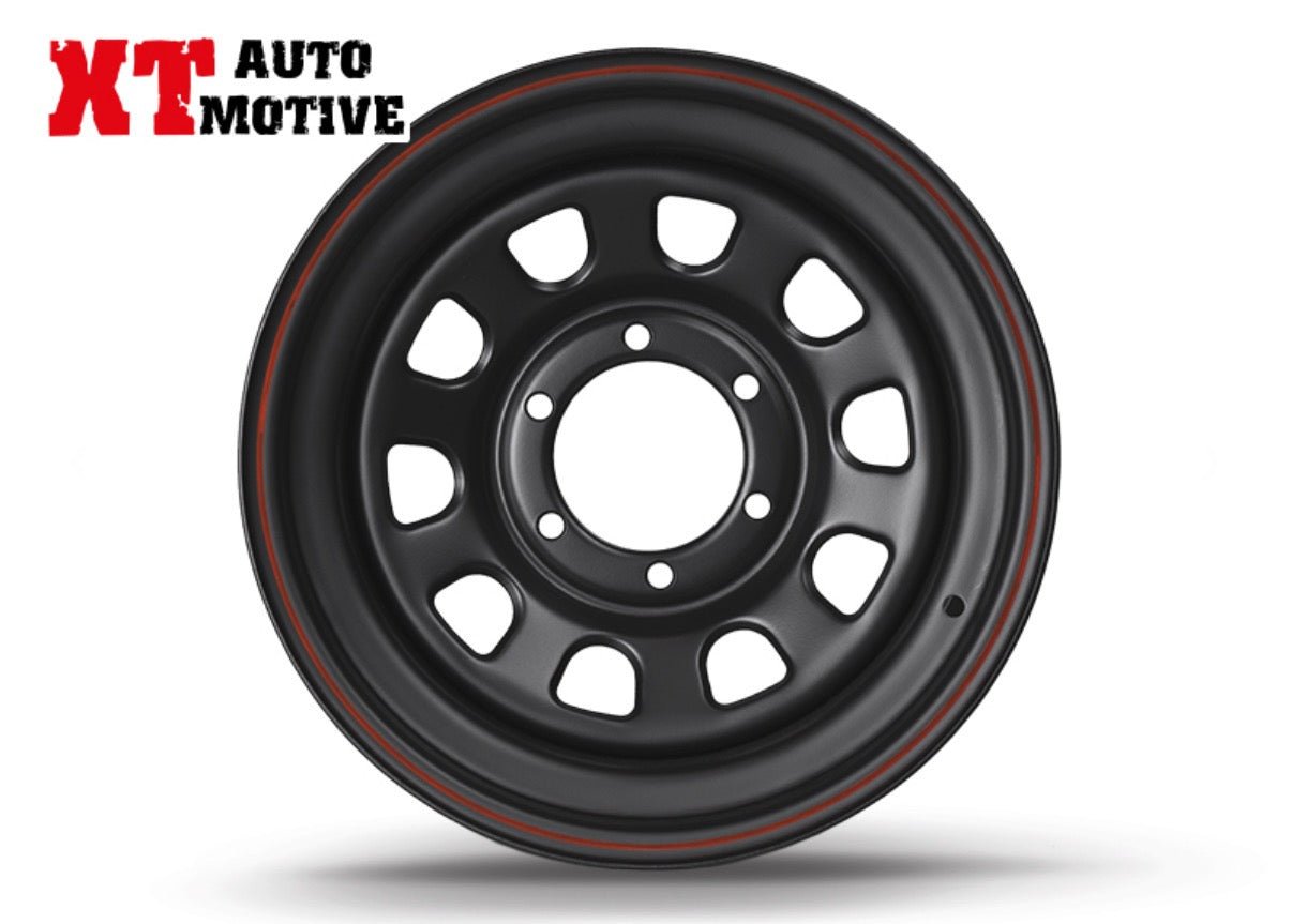 CERCHIO 16x7 ET - 25 DAYTONA NERO PER OPEL - Autoricambi4x4