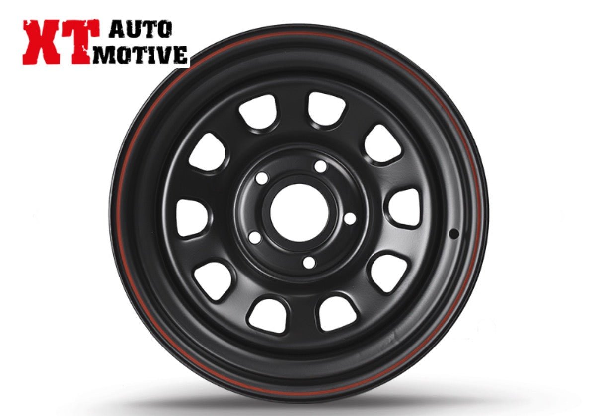 CERCHIO 16x8 ET 10 DAYTONA NERO PER JEEP - Autoricambi4x4