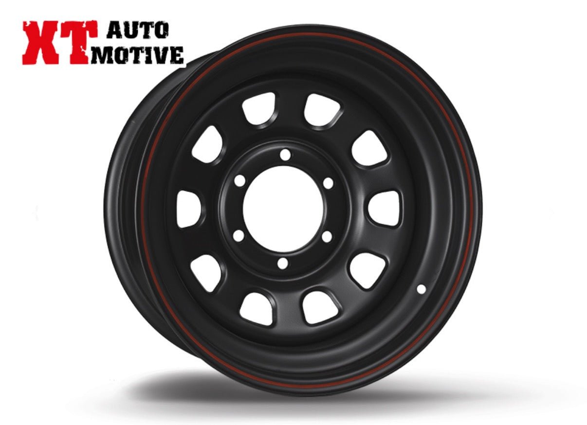CERCHIO 16x8 ET - 25 DAYTONA NERO PER FORD RANGER - Autoricambi4x4