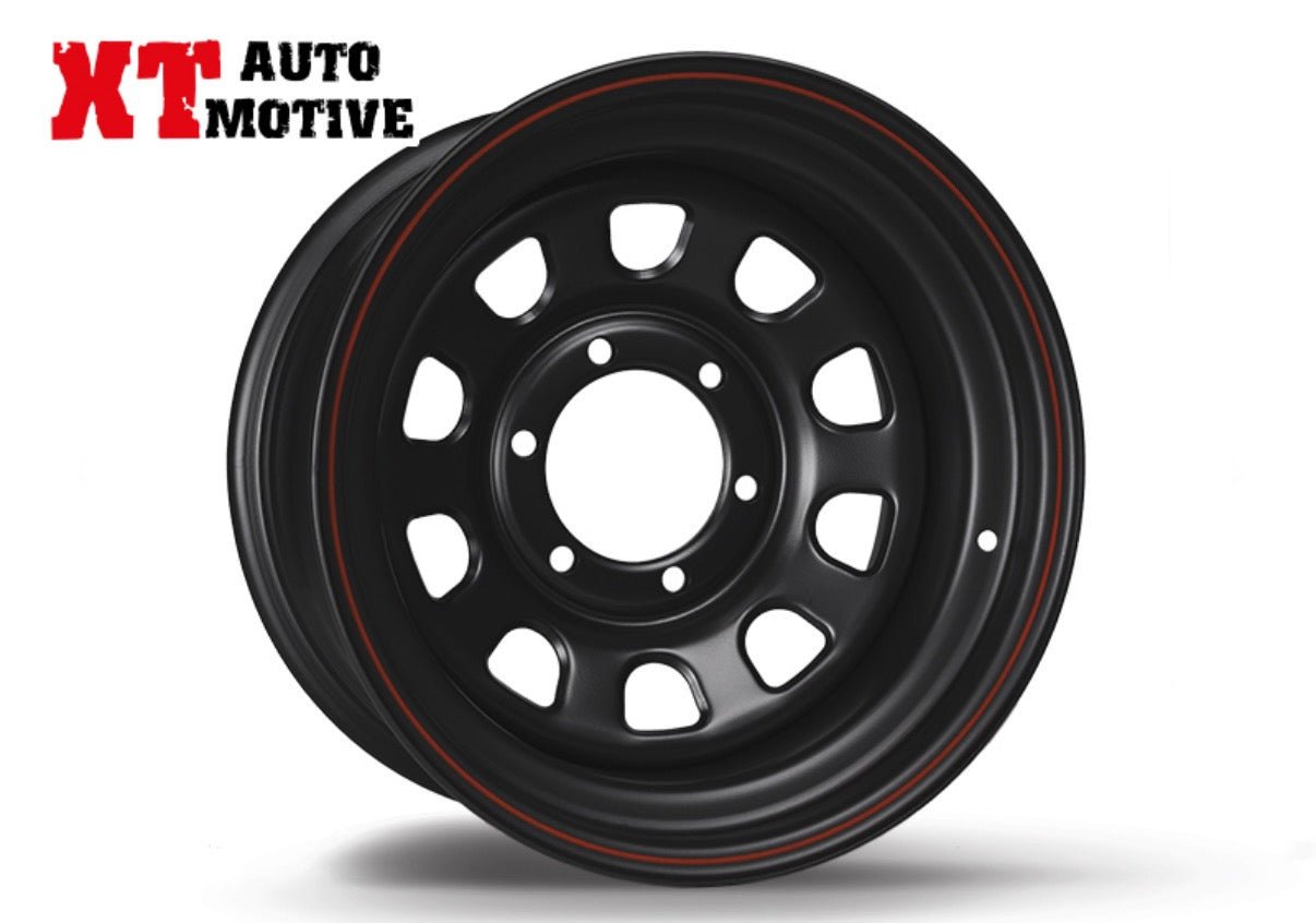 CERCHIO 16x8 ET - 25 DAYTONA NERO PER HYUNDAI - Autoricambi4x4