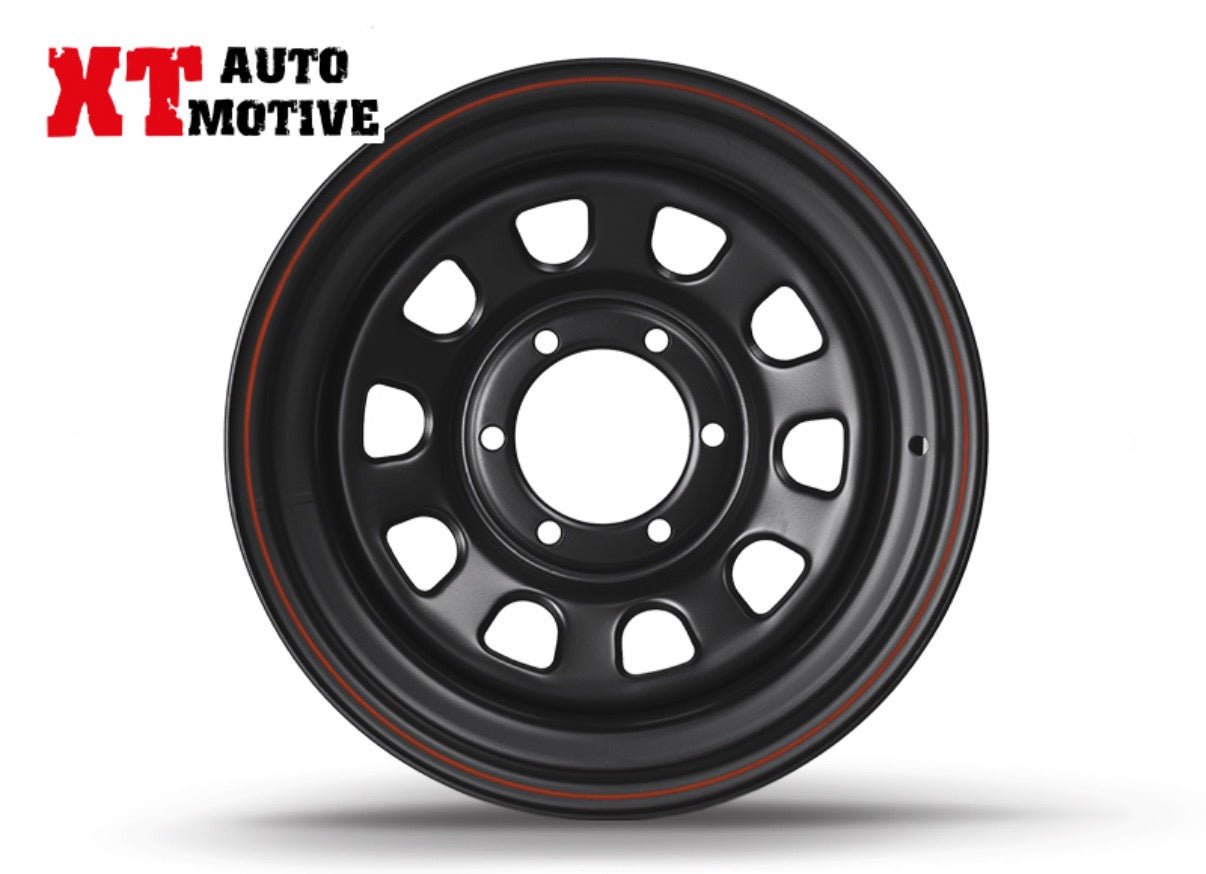 CERCHIO 16x8 ET - 25 DAYTONA NERO PER HYUNDAI - Autoricambi4x4