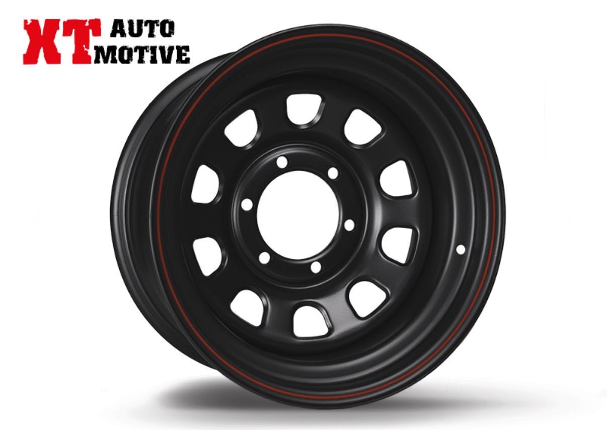 CERCHIO 16x8 ET - 25 DAYTONA NERO PER ISUZU - Autoricambi4x4