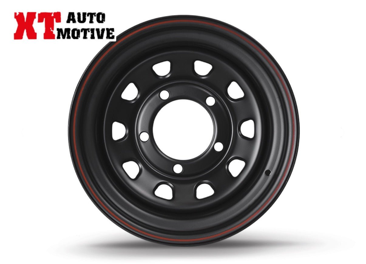 CERCHIO 16x8 ET - 25 DAYTONA NERO PER LAND ROVER - Autoricambi4x4