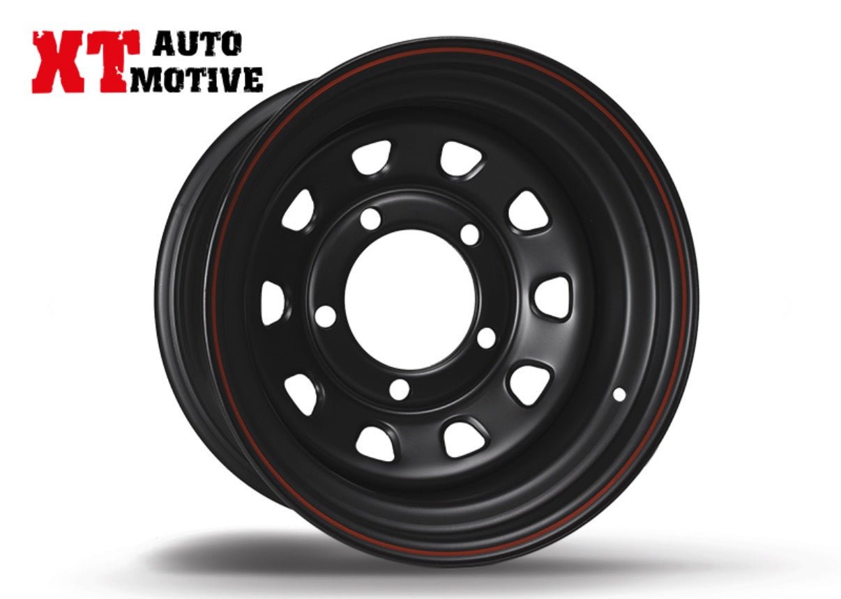 CERCHIO 16x8 ET - 25 DAYTONA NERO PER LAND ROVER - Autoricambi4x4