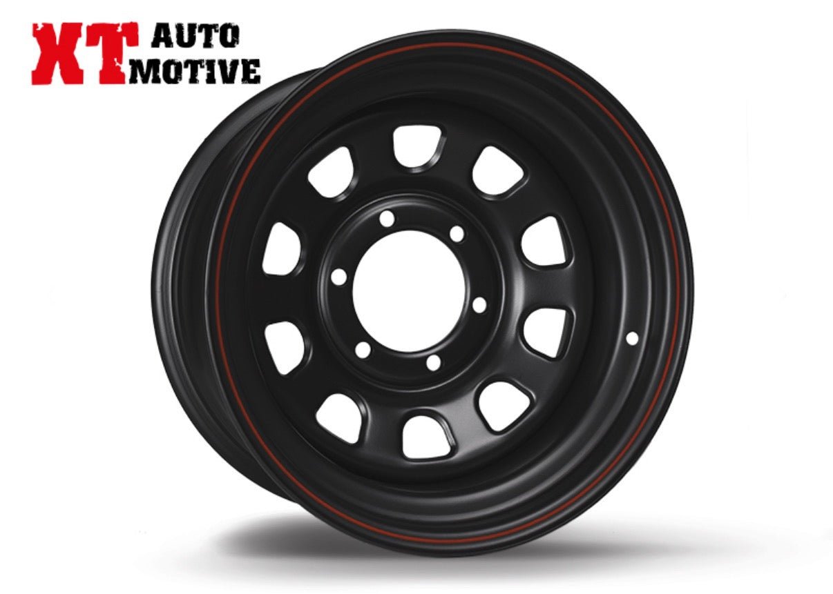 CERCHIO 16x8 ET - 25 DAYTONA NERO PER MITSUBISHI - Autoricambi4x4