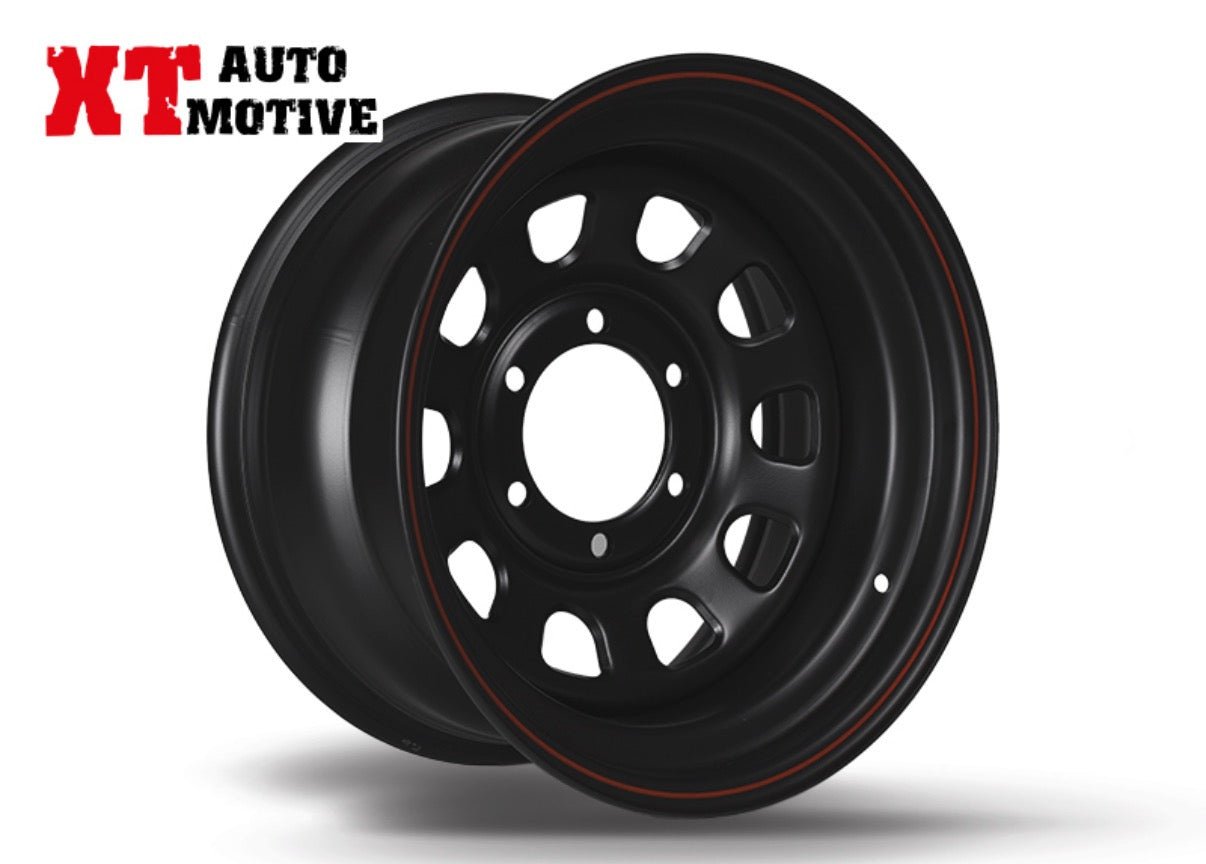 CERCHIO 16x8 ET - 25 DAYTONA NERO PER MITSUBISHI - Autoricambi4x4