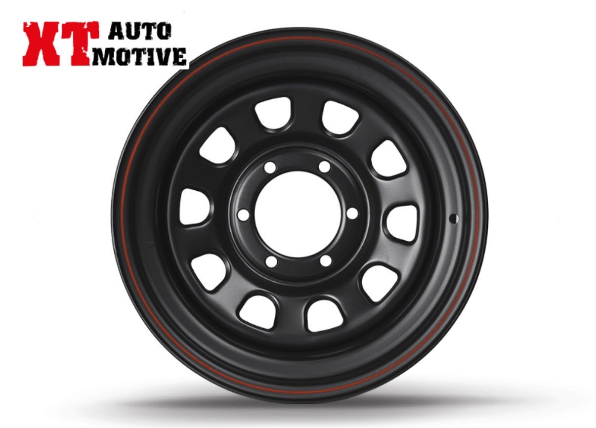 CERCHIO 16x8 ET - 25 DAYTONA NERO PER MITSUBISHI - Autoricambi4x4
