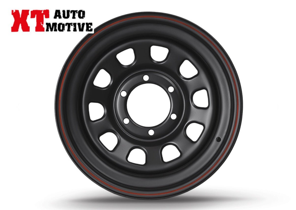 CERCHIO 16x8 ET - 25 DAYTONA NERO PER OPEL - Autoricambi4x4