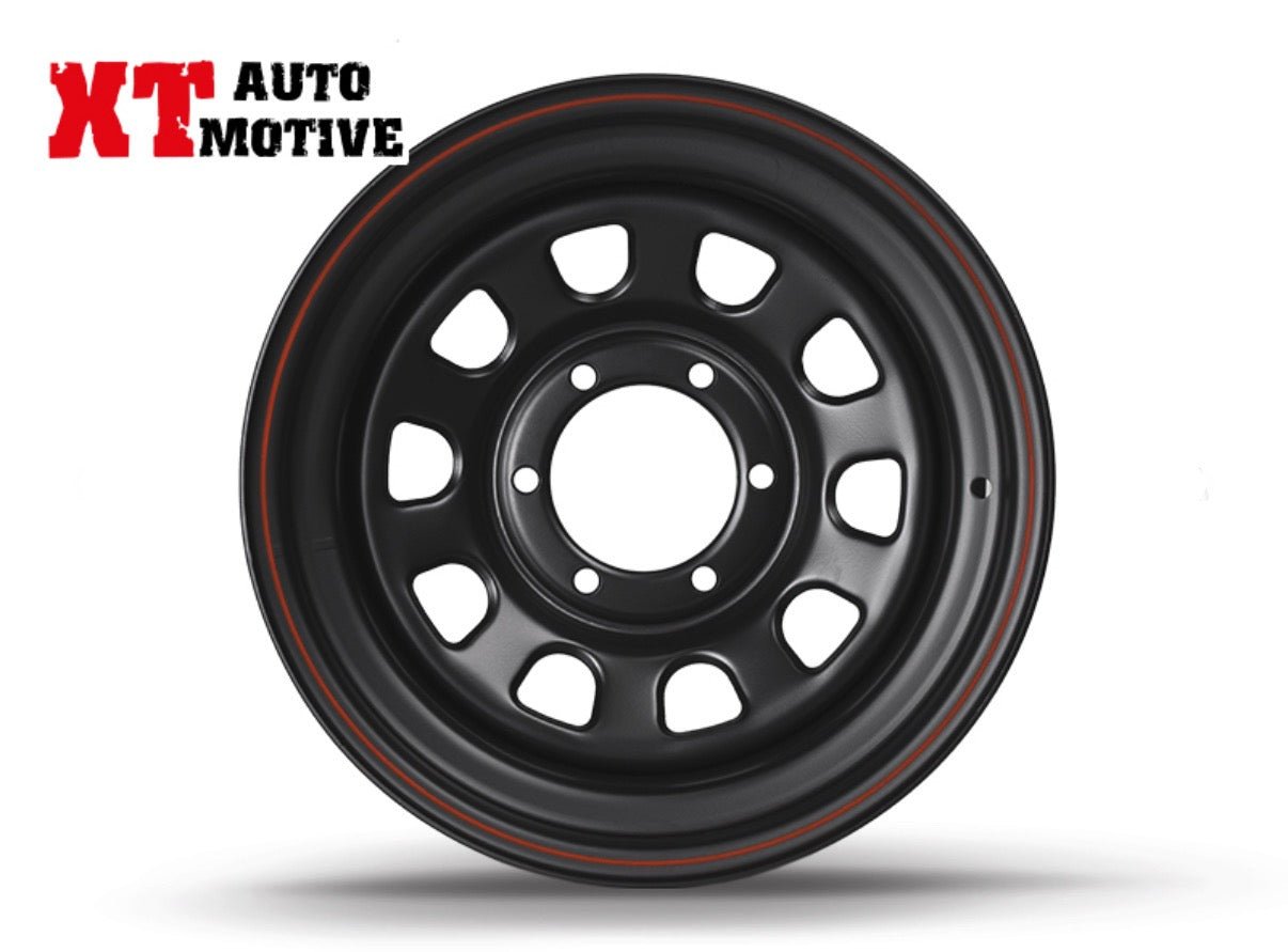 CERCHIO 16x8 ET - 25 DAYTONA NERO PER TOYOTA - Autoricambi4x4