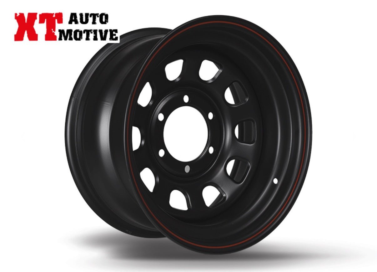 CERCHIO 16x8 ET - 25 DAYTONA NERO PER TOYOTA - Autoricambi4x4