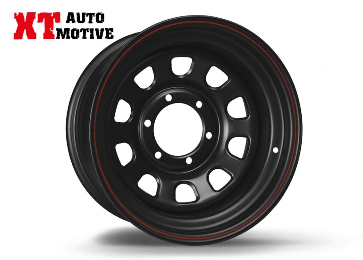 CERCHIO 16x8 ET - 25 DAYTONA NERO PER TOYOTA - Autoricambi4x4