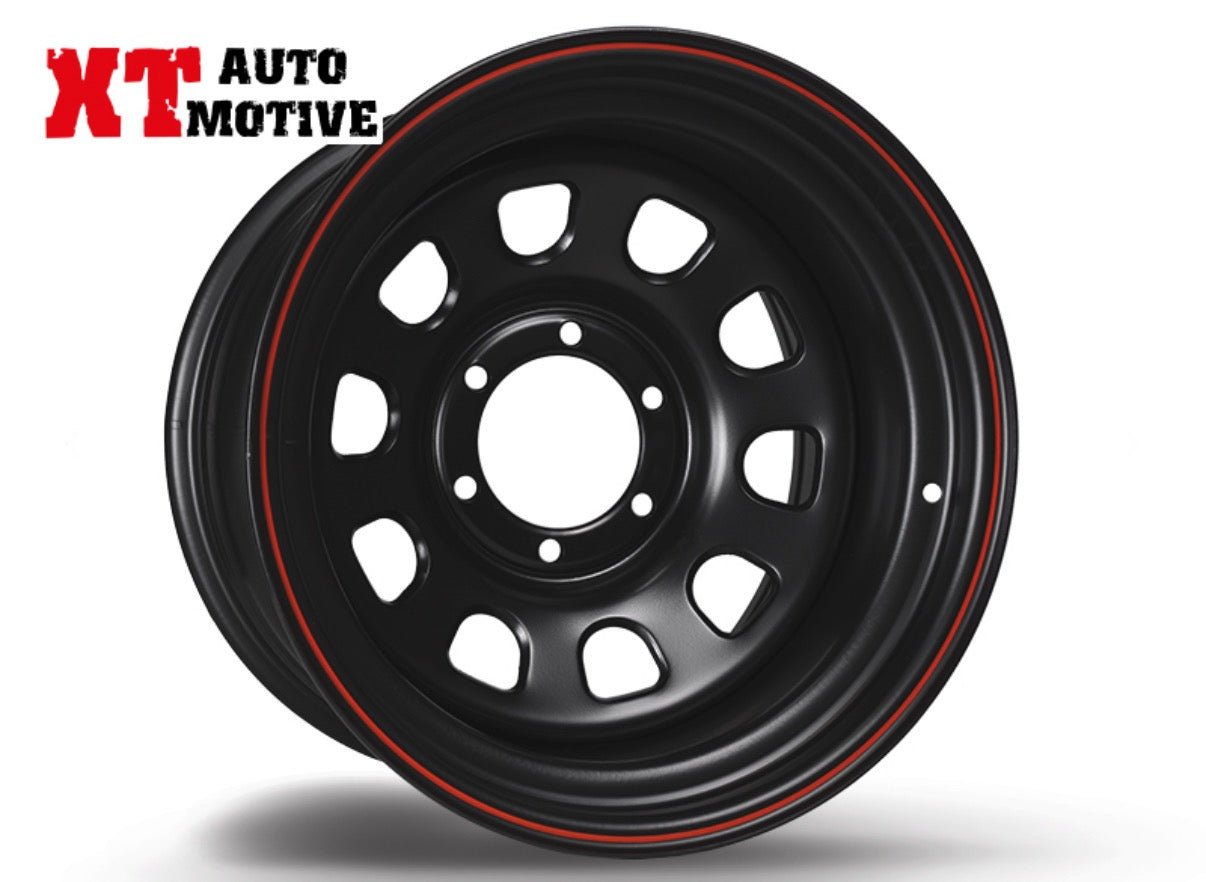 CERCHIO 17x10 ET - 30 DAYTONA NERO PER MITSUBISHI - Autoricambi4x4