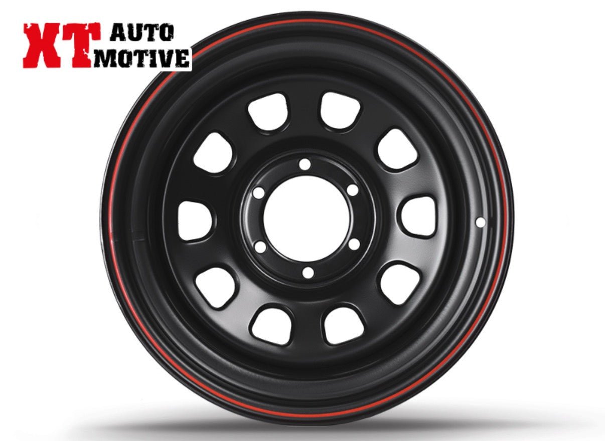 CERCHIO 17x10 ET - 30 DAYTONA NERO PER MITSUBISHI - Autoricambi4x4