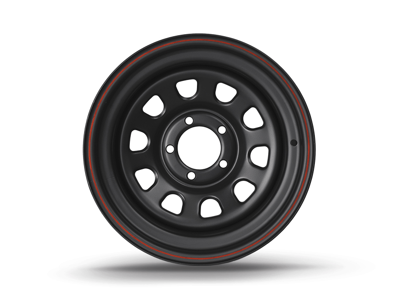 CERCHIO 17X7 ET 0 DAYTONA NERO PER JEEP - Autoricambi4x4
