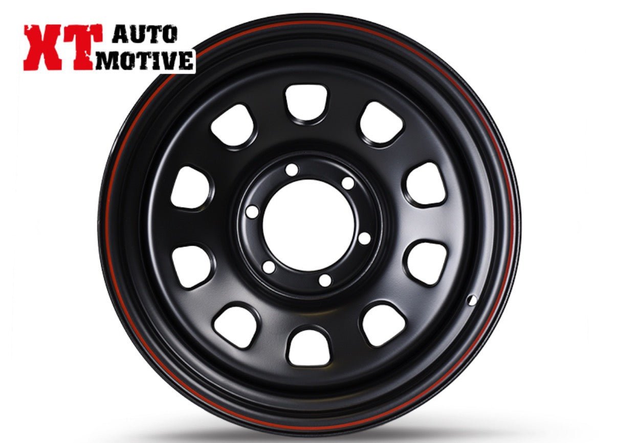 CERCHIO 17x8 ET - 10 DAYTONA NERO PER FIAT FULLBACK - Autoricambi4x4