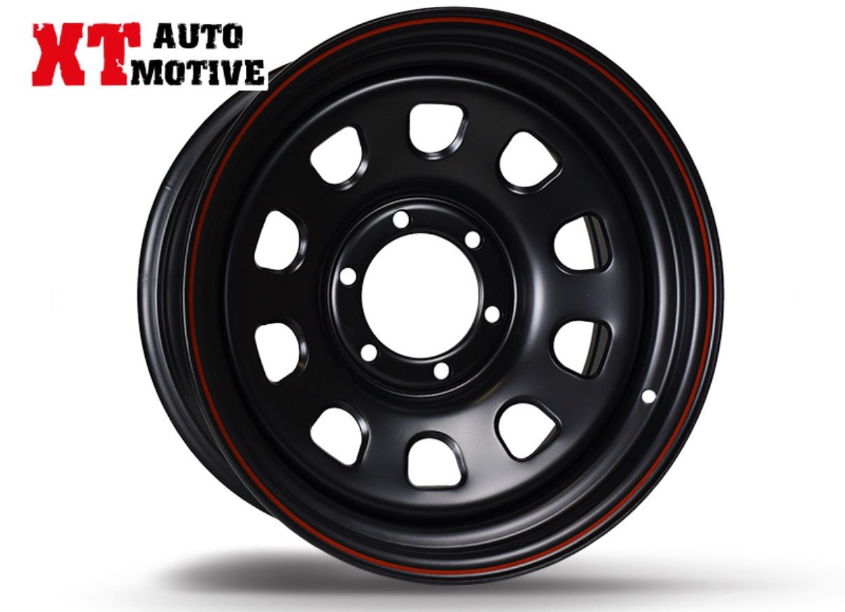 CERCHIO 17x8 ET - 10 DAYTONA NERO PER FIAT FULLBACK - Autoricambi4x4