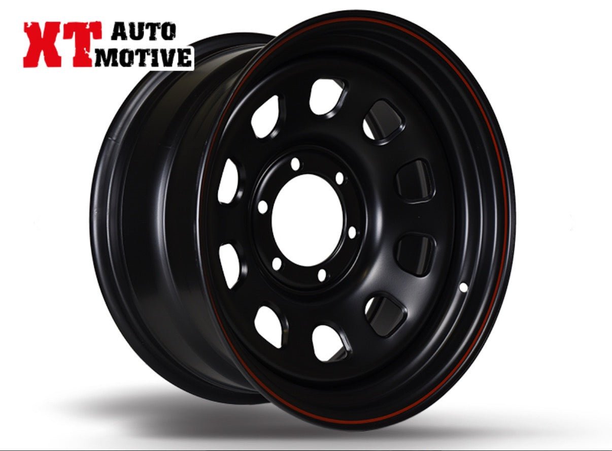 CERCHIO 17x8 ET - 10 DAYTONA NERO PER FIAT FULLBACK - Autoricambi4x4