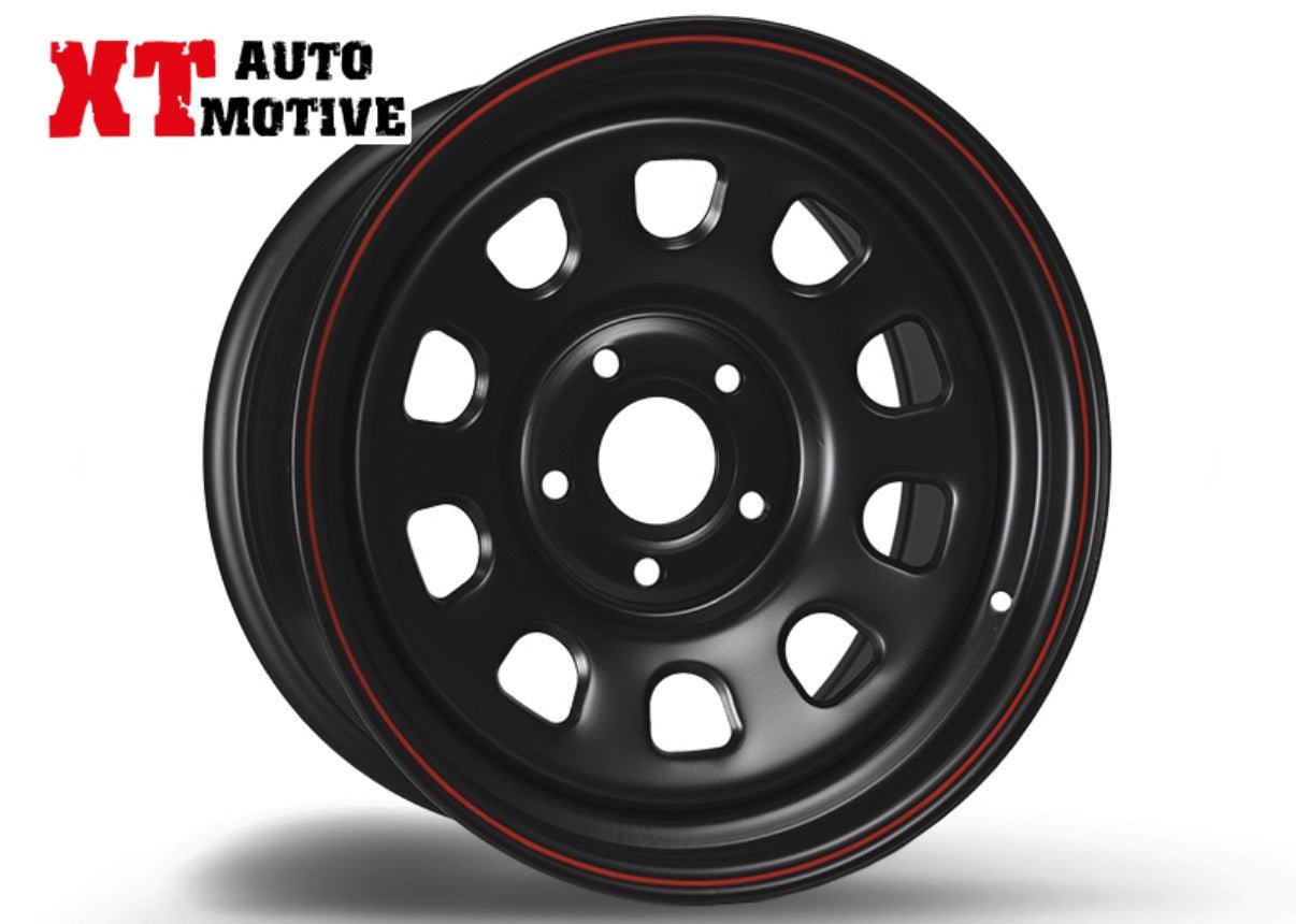 CERCHIO 17x8 ET 10 DAYTONA NERO PER JEEP - Autoricambi4x4