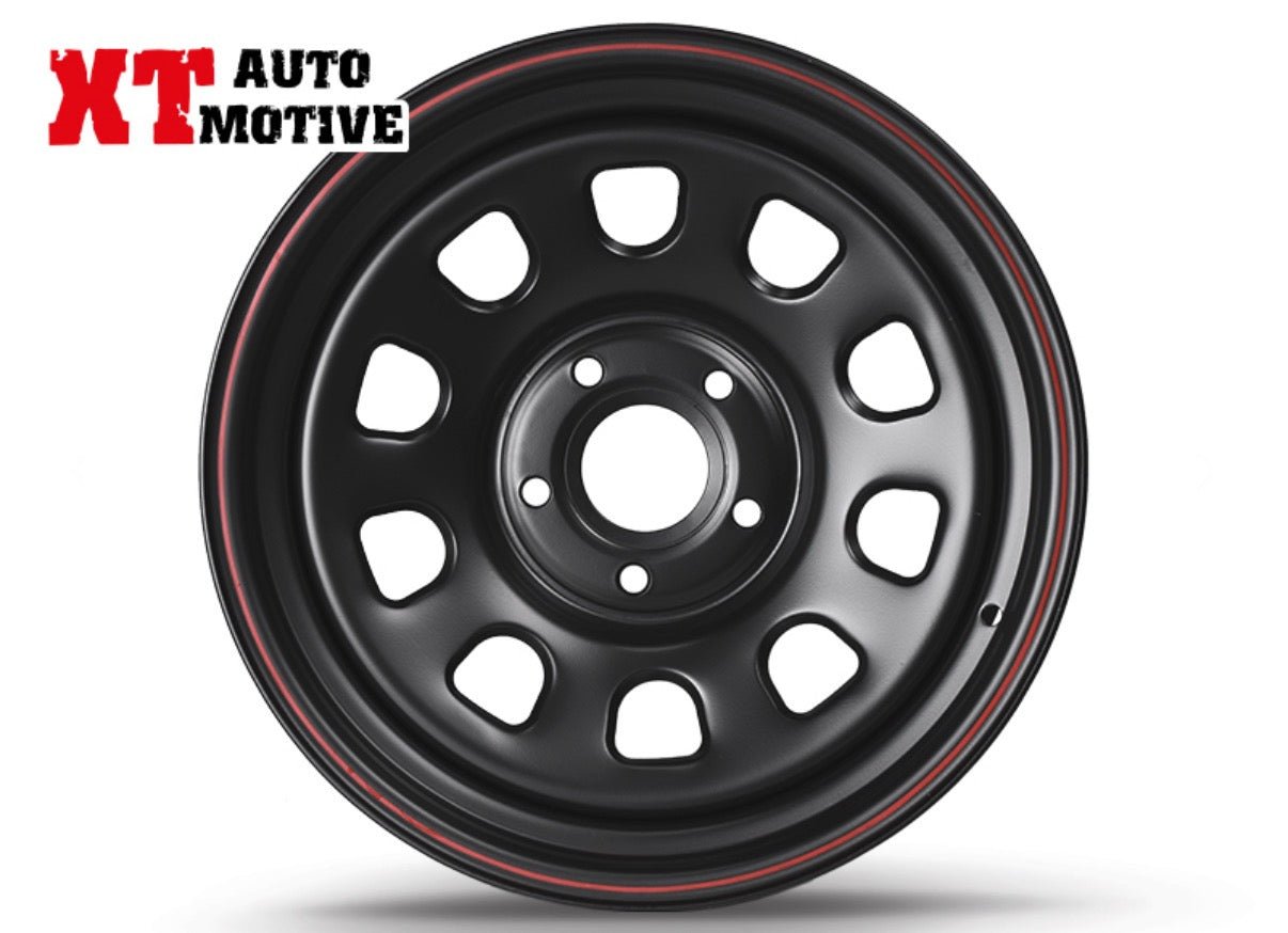CERCHIO 17x8 ET 10 DAYTONA NERO PER JEEP - Autoricambi4x4