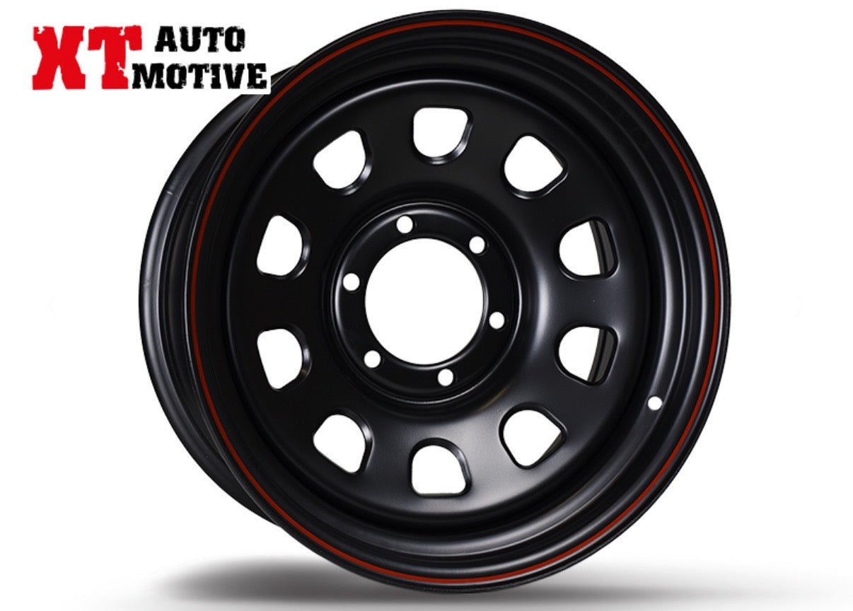 CERCHIO 17x8 ET - 10 DAYTONA NERO PER TOYOTA - Autoricambi4x4