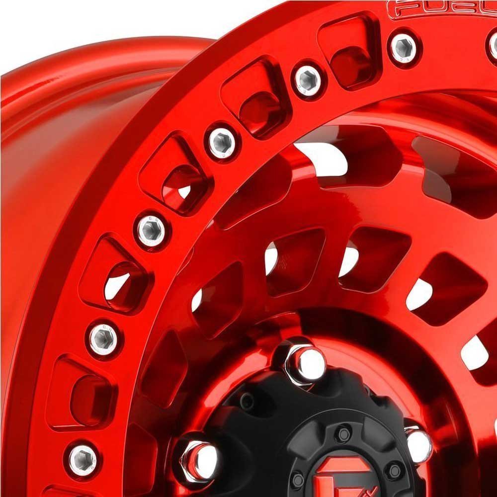 Cerchio in lega D100 Zephyr Beadlock Rosso Candy Fuel - Autoricambi4x4