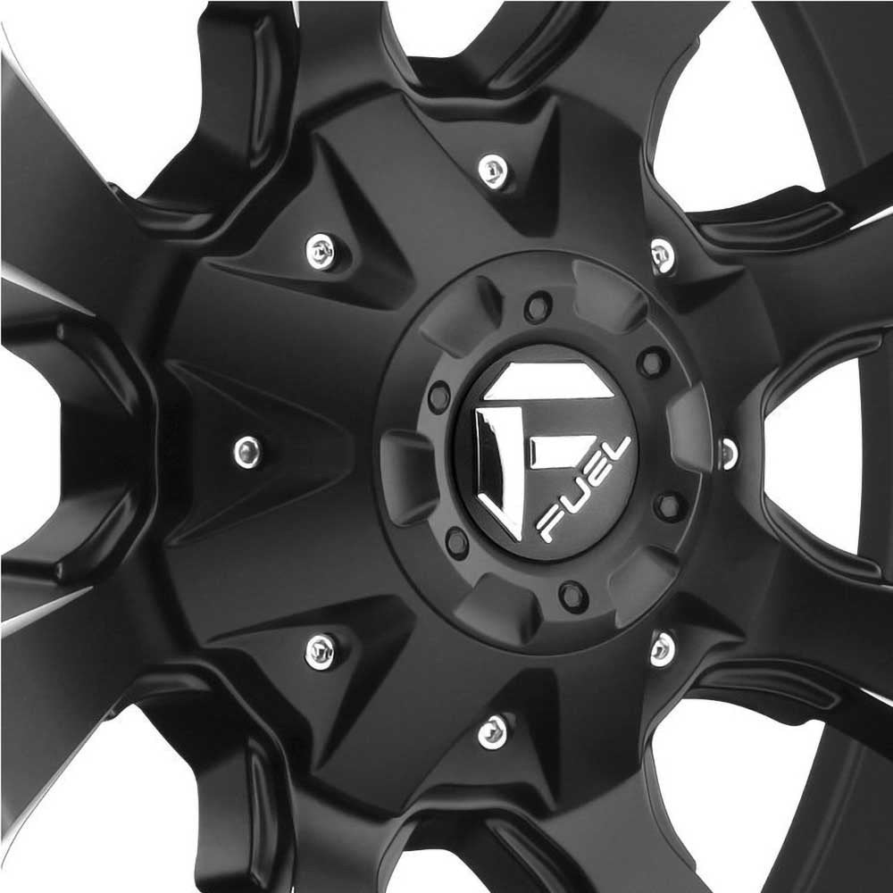 Cerchio in lega D546 Assault Nero Opaco Fresato Fuel - Autoricambi4x4