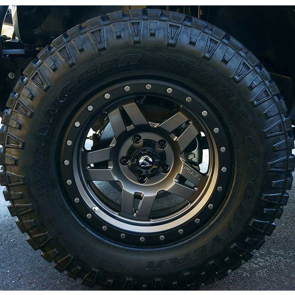 Cerchio in lega D558 Anza Matte Gunmetal/Black Bead Ring Fuel - Autoricambi4x4