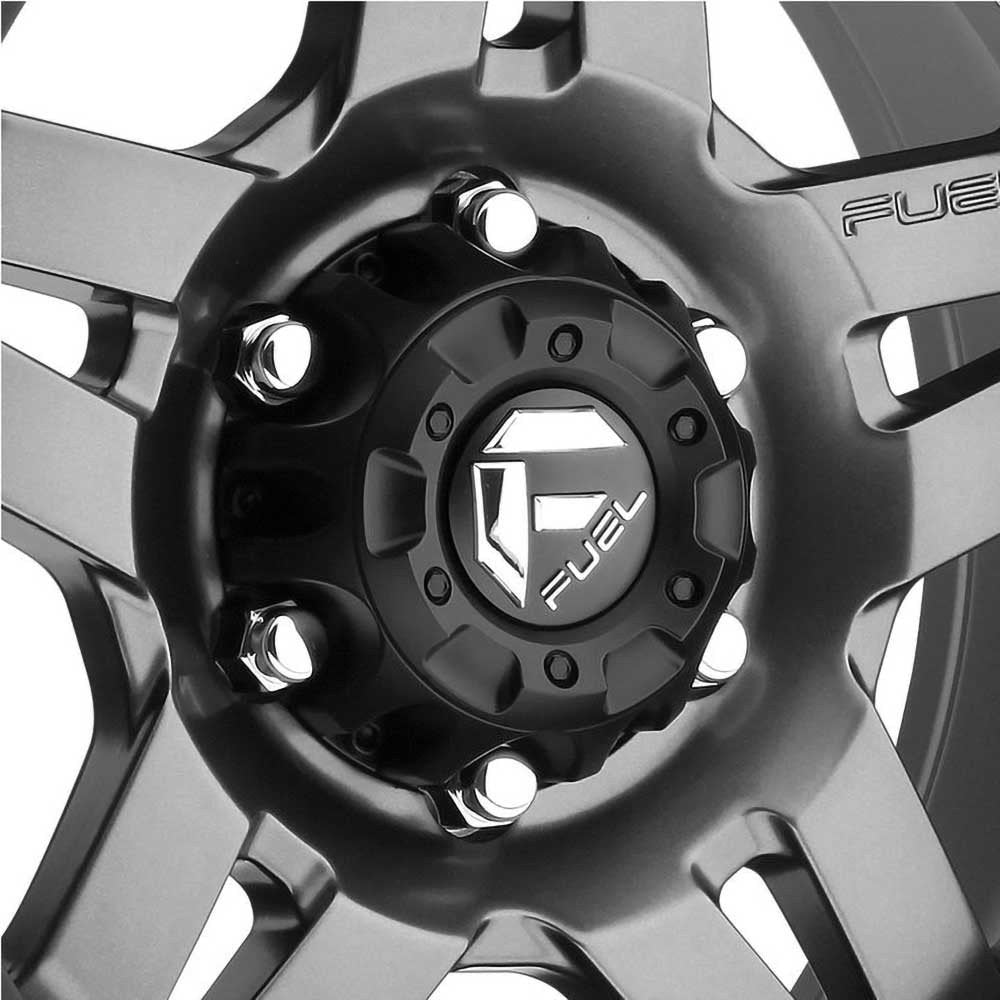 Cerchio in lega D558 Anza Matte Gunmetal/Black Bead Ring Fuel - Autoricambi4x4