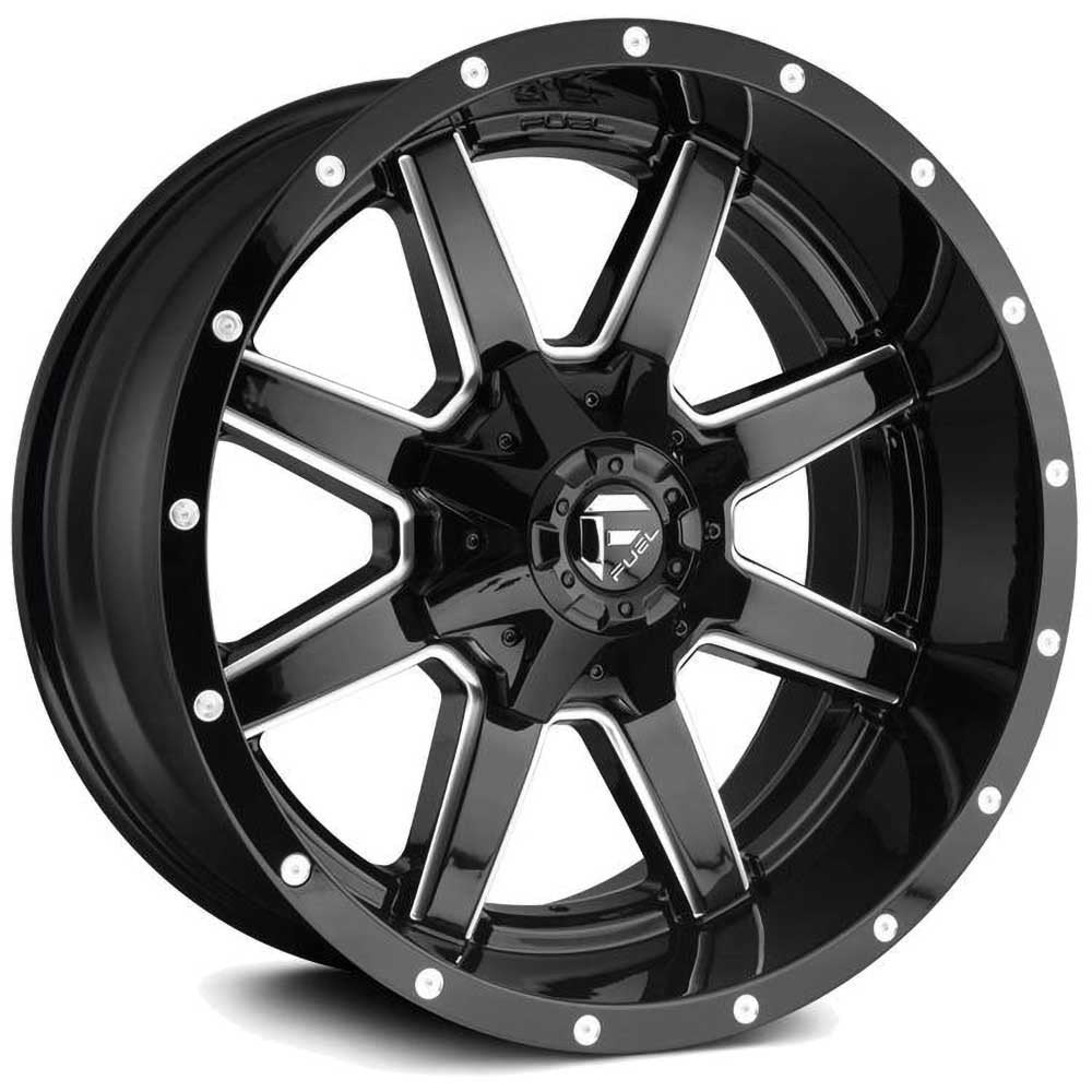 Cerchio in lega D610 Maverick Gloss Black Milled Fuel - Autoricambi4x4