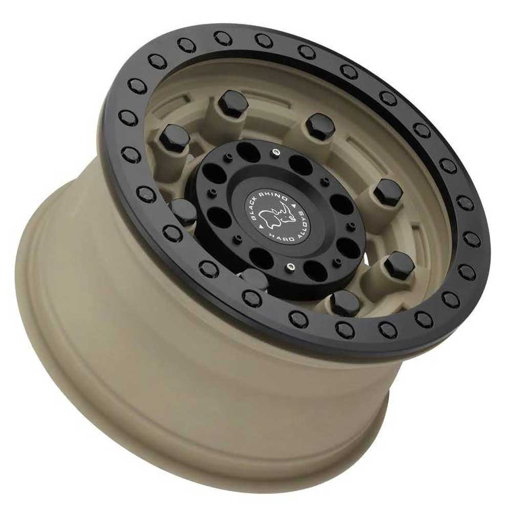 Cerchio in lega Desert/Matte Black Garrison Beadlock Black Rhino - Autoricambi4x4