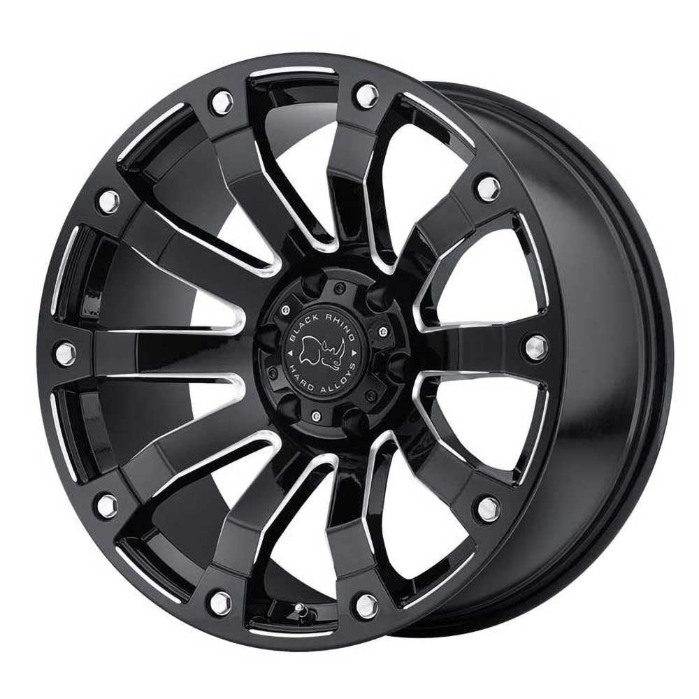 Cerchio in lega Gloss Black Milled Selkirk Black Rhino - Autoricambi4x4