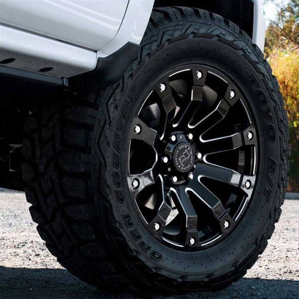 Cerchio in lega Gloss Black Milled Selkirk Black Rhino - Autoricambi4x4