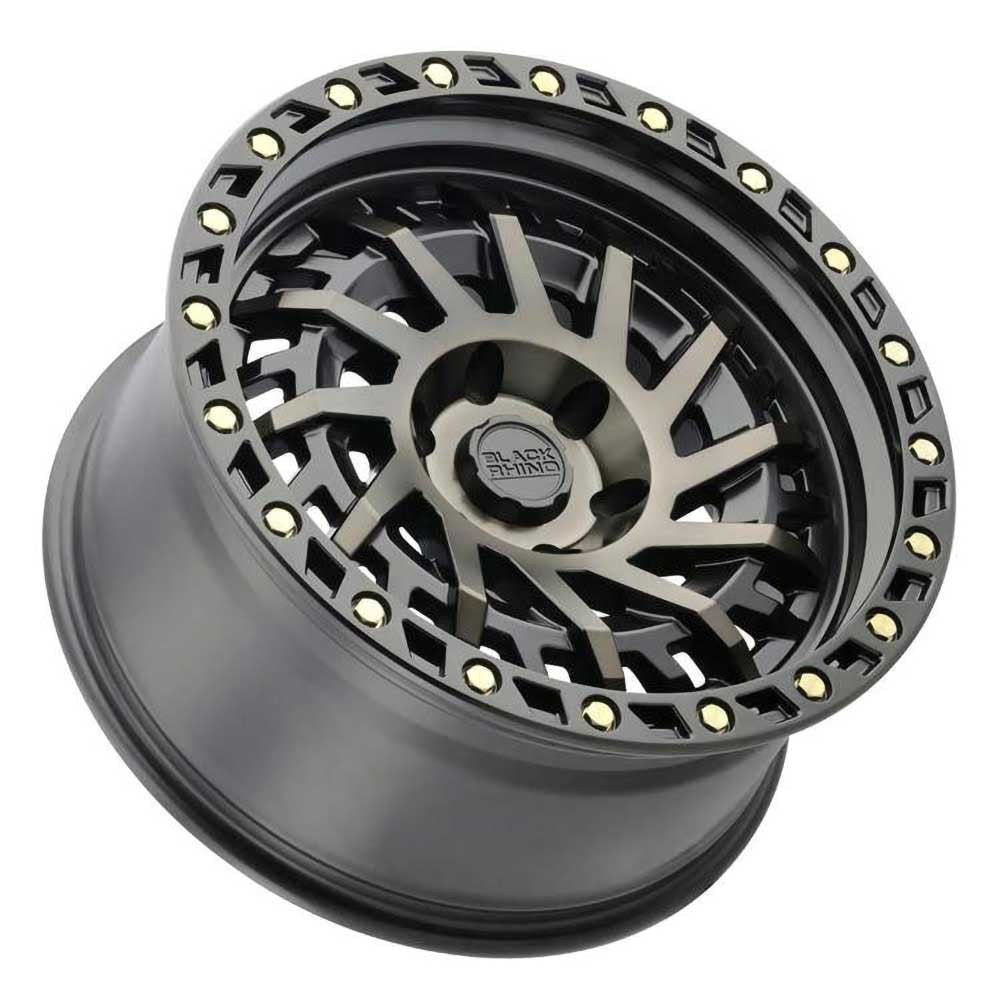 Cerchio in lega Matte Black Machined/Dark Tint Shredder Black Rhino - Autoricambi4x4