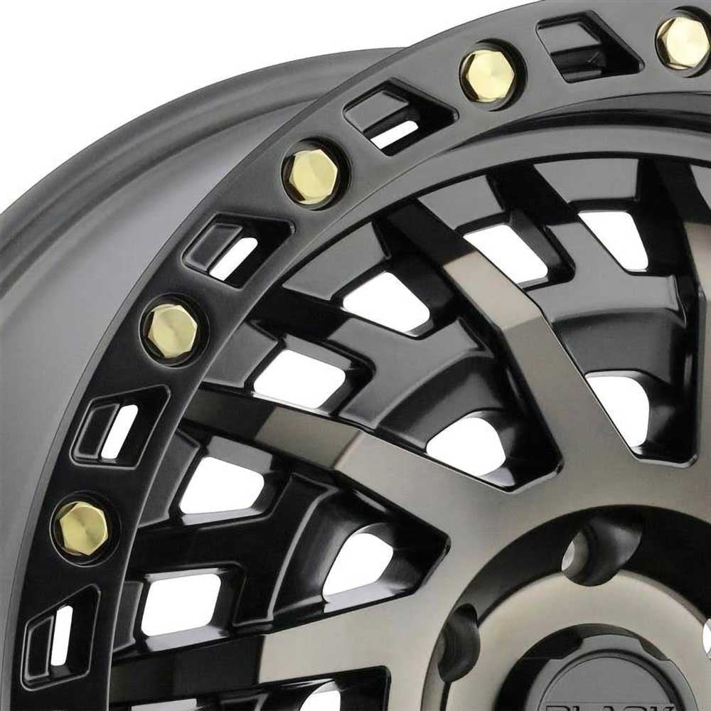 Cerchio in lega Matte Black Machined/Dark Tint Shredder Black Rhino - Autoricambi4x4